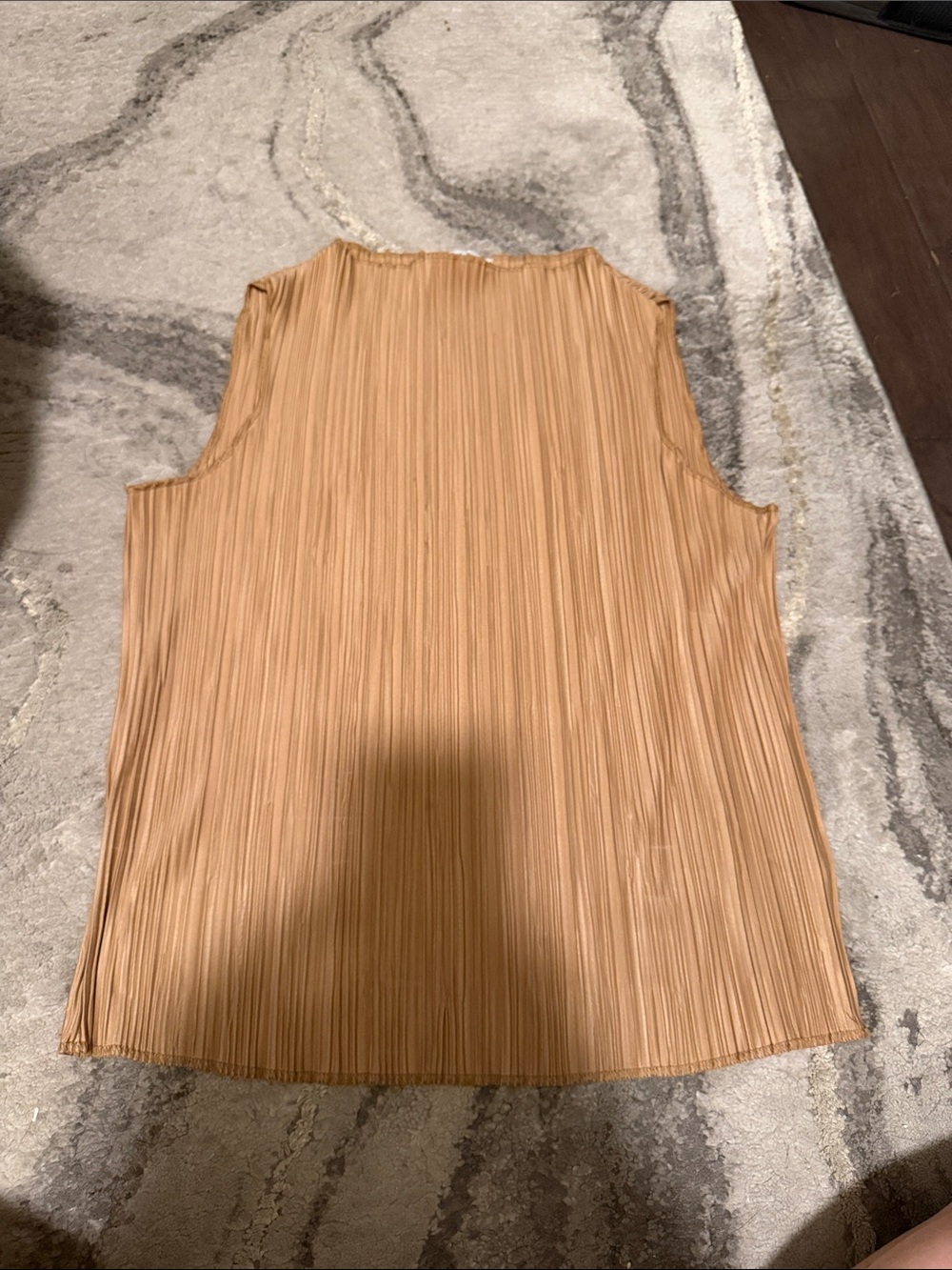 Anine Bing Pleated Camel Tank Top